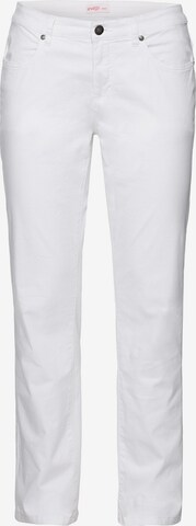 SHEEGO Regular Pants in White: front