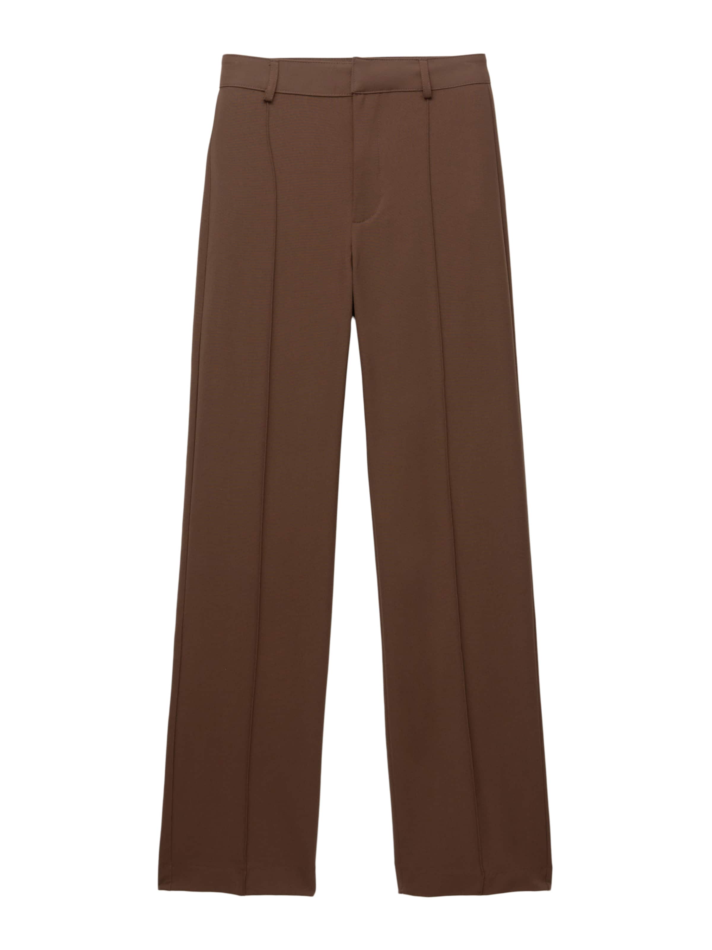 Pull&Bear Normální Kalhoty – hnědá: přední strana