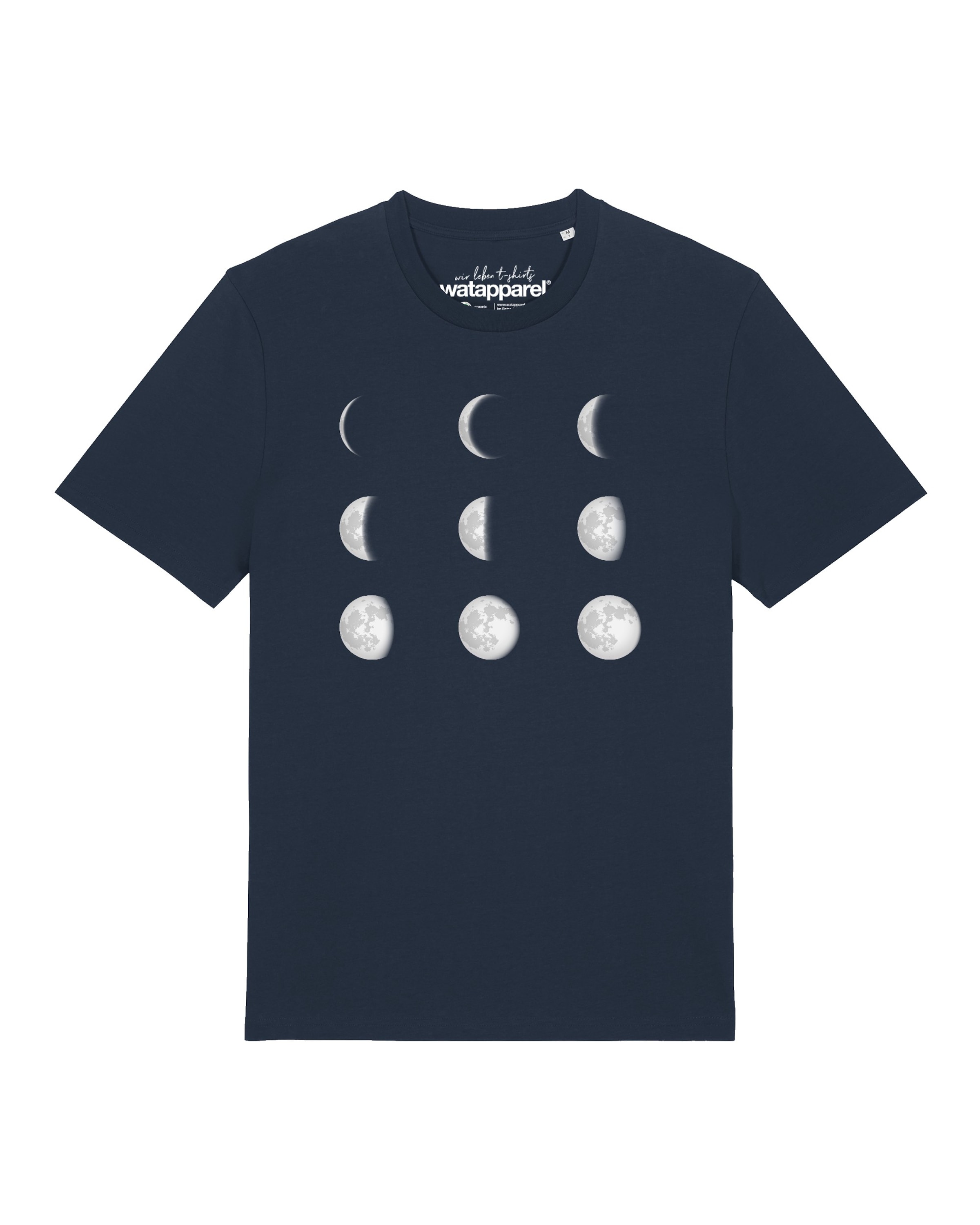 T-Shirt 'Moonphases' Watapparel en bleu : devant