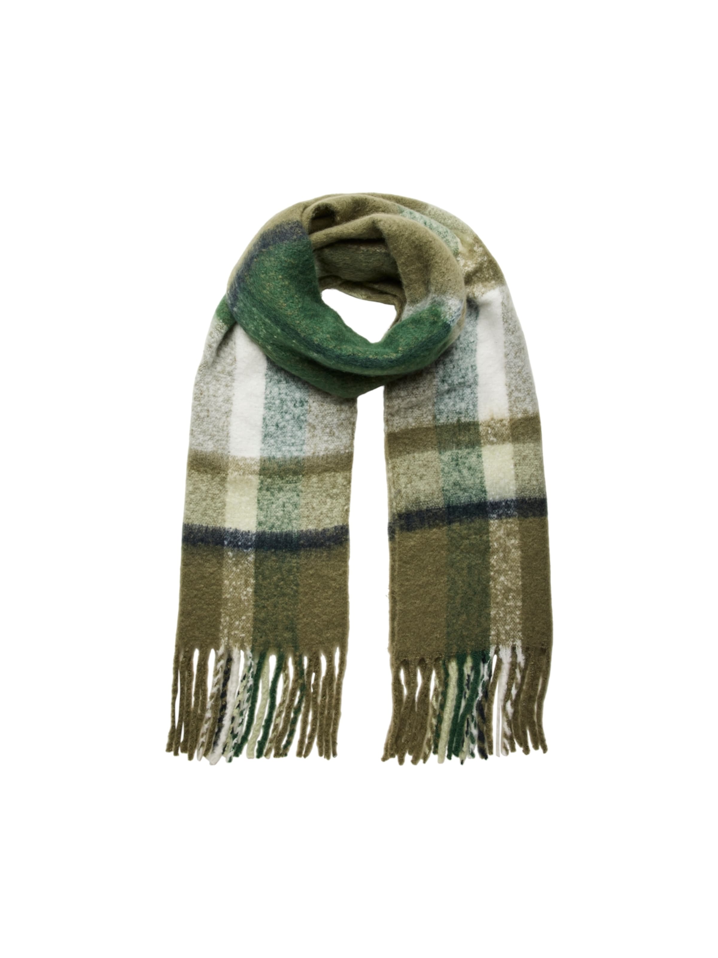 PIECES Šála 'PCBEA' – zelená: přední strana