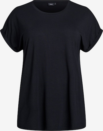 melns Zizzi T-Krekls 'MANNA': no priekšpuses