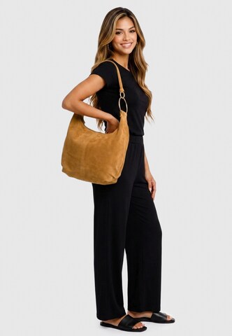 HARPA Handbag 'ISLA' in Brown: front