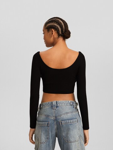 Pull-over Bershka en noir