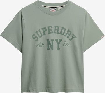 Superdry & Co Shirt 'Athletic Essentials' in Groen: voorkant