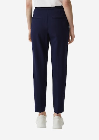 Regular Pantalon à plis comma casual identity en bleu : derrière