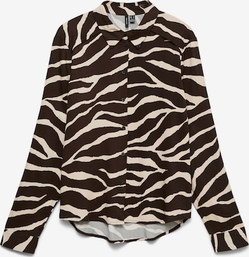 Vero Moda Curve Blouse 'VMMaddie' in Bruin: voorkant