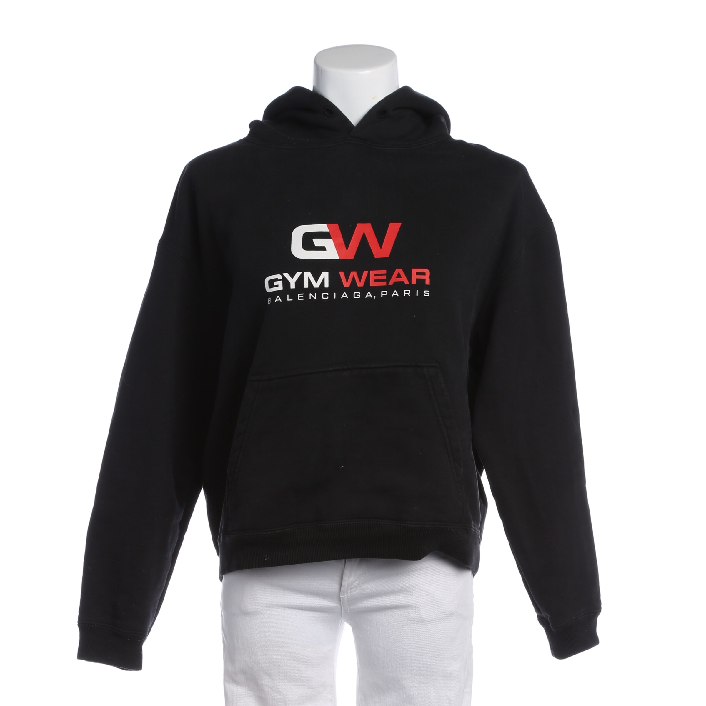 Balenciaga Sweatshirt & Zip-Up Hoodie in XL in Black: front