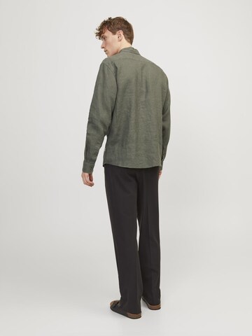 žalia JACK & JONES Standartinis modelis Marškiniai 'Lawrence'