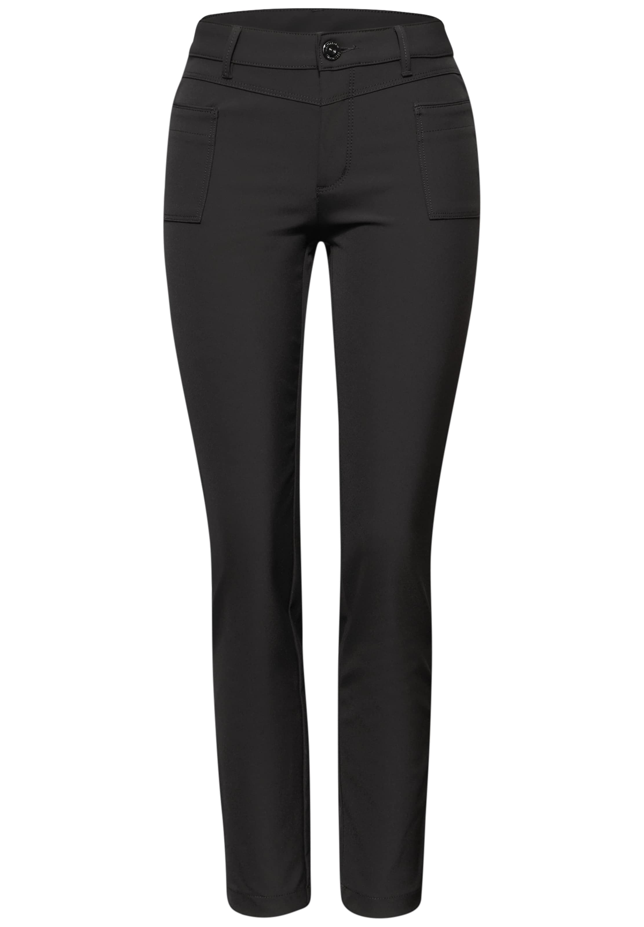 STREET ONE Slim fit Pants in Brown: front