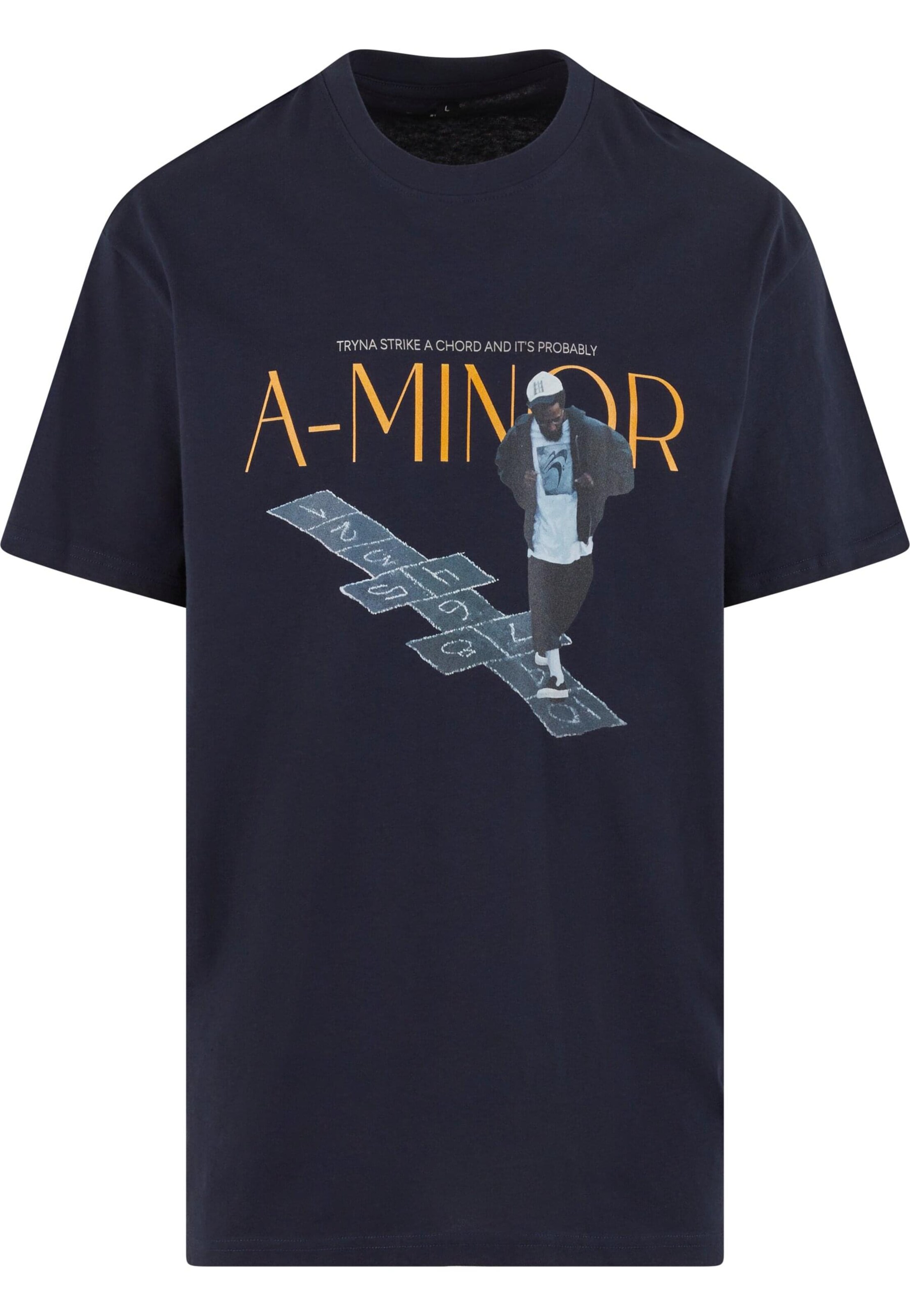 MT Upscale Shirt 'A-Minor' in Blauw: voorkant
