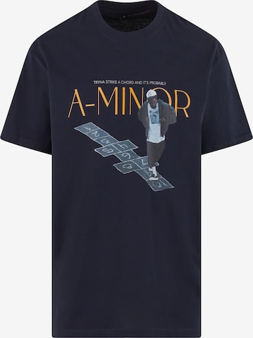 MT Upscale Shirt 'A-Minor' in Blau: Vorderseite