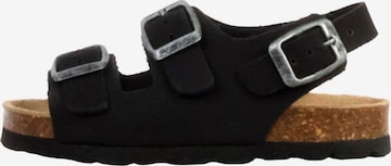 The Divine Factory Huisschoenen 'Kinder-Lederpantolette Noga Mistraly BS Edge' in Zwart: voorkant