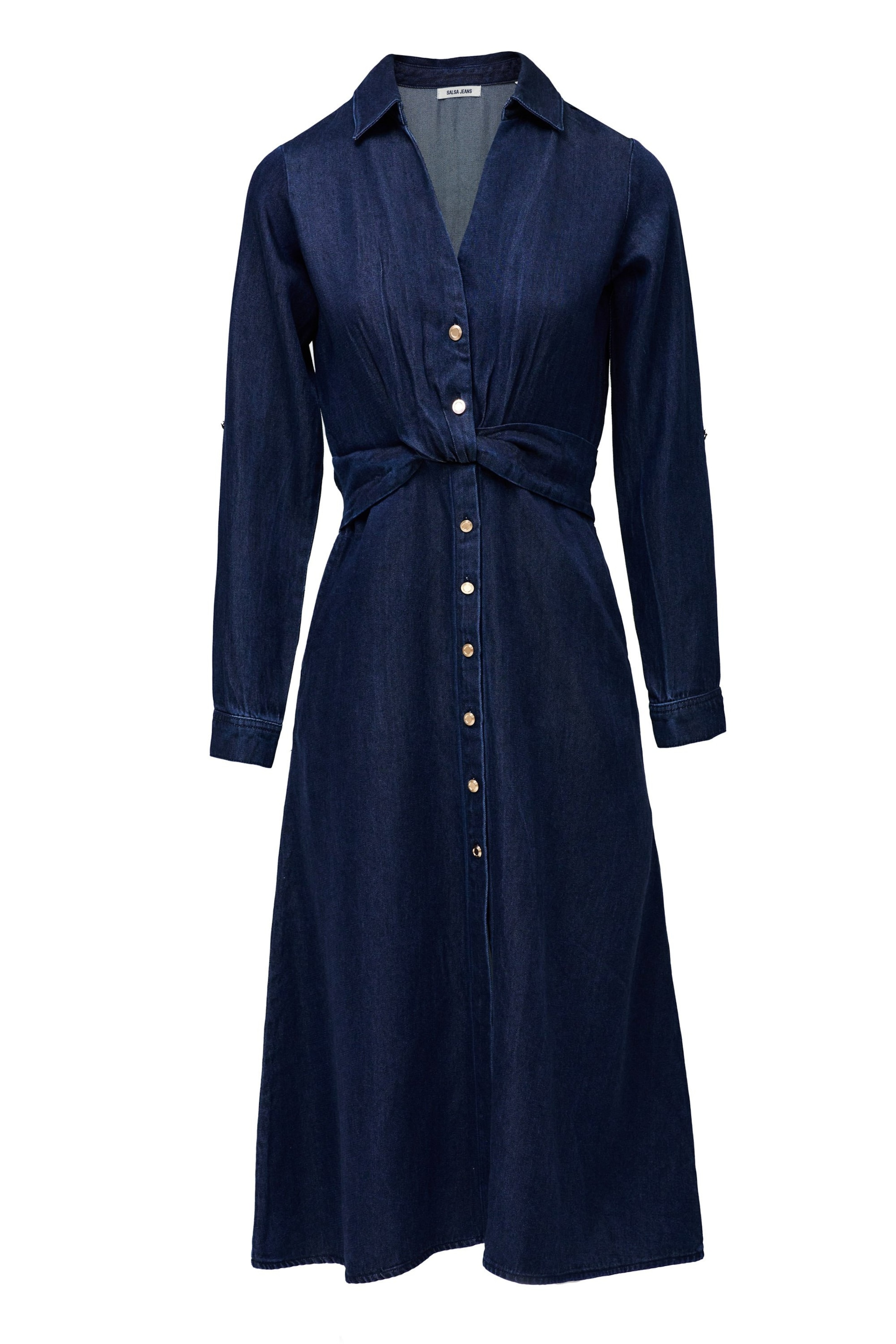 Salsa Jeans Kleid in Blau: Vorderseite