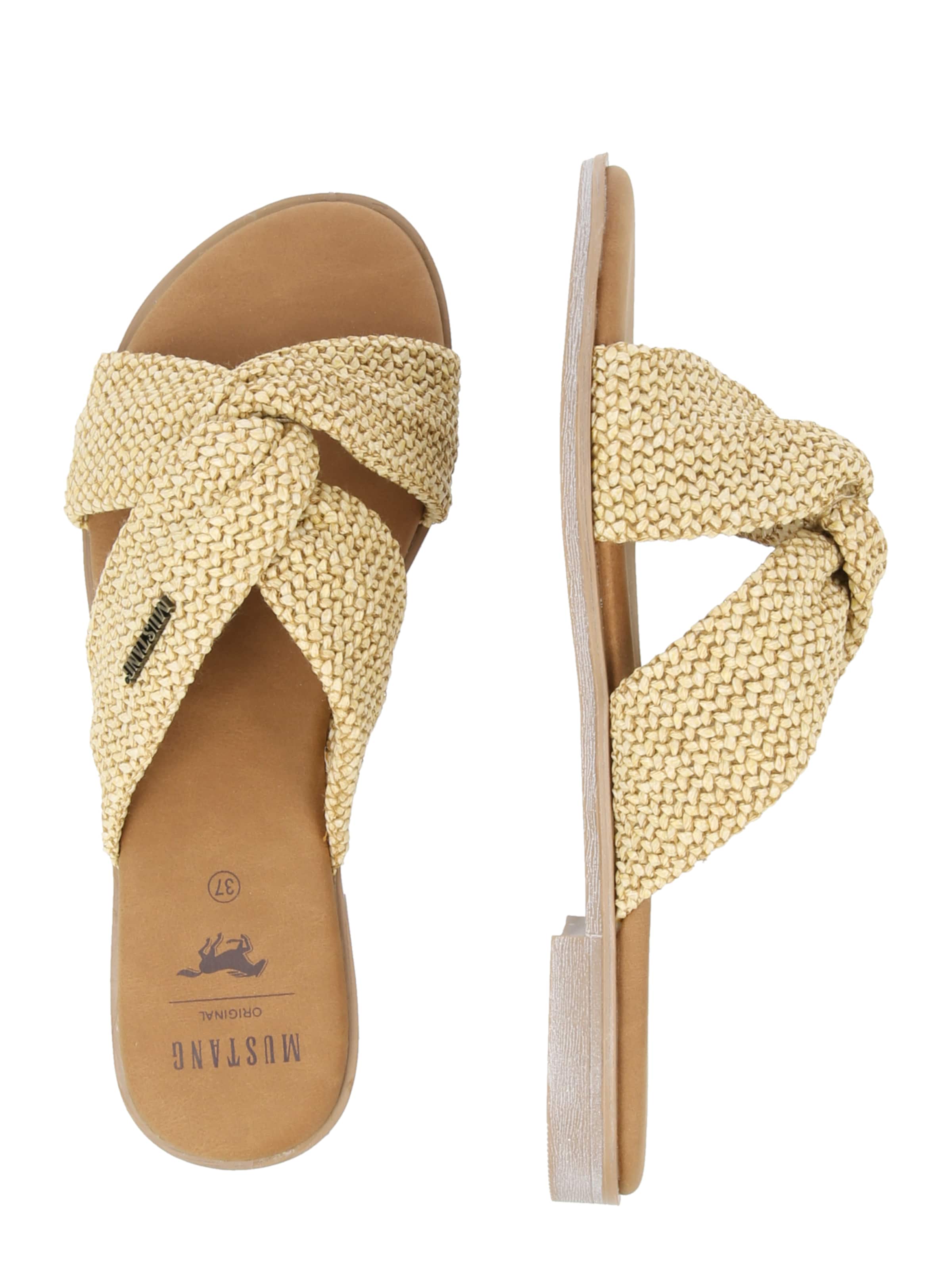 bēšs MUSTANG Ādas čības