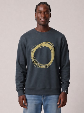 Watapparel Sweatshirt 'Kreis' in Grijs: voorkant