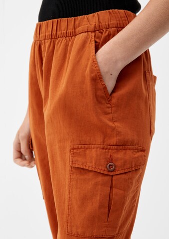 QS Regular Cargo Pants in Orange
