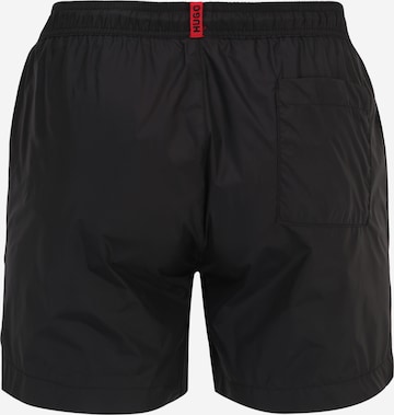 Shorts de bain 'FAB' HUGO Red en noir