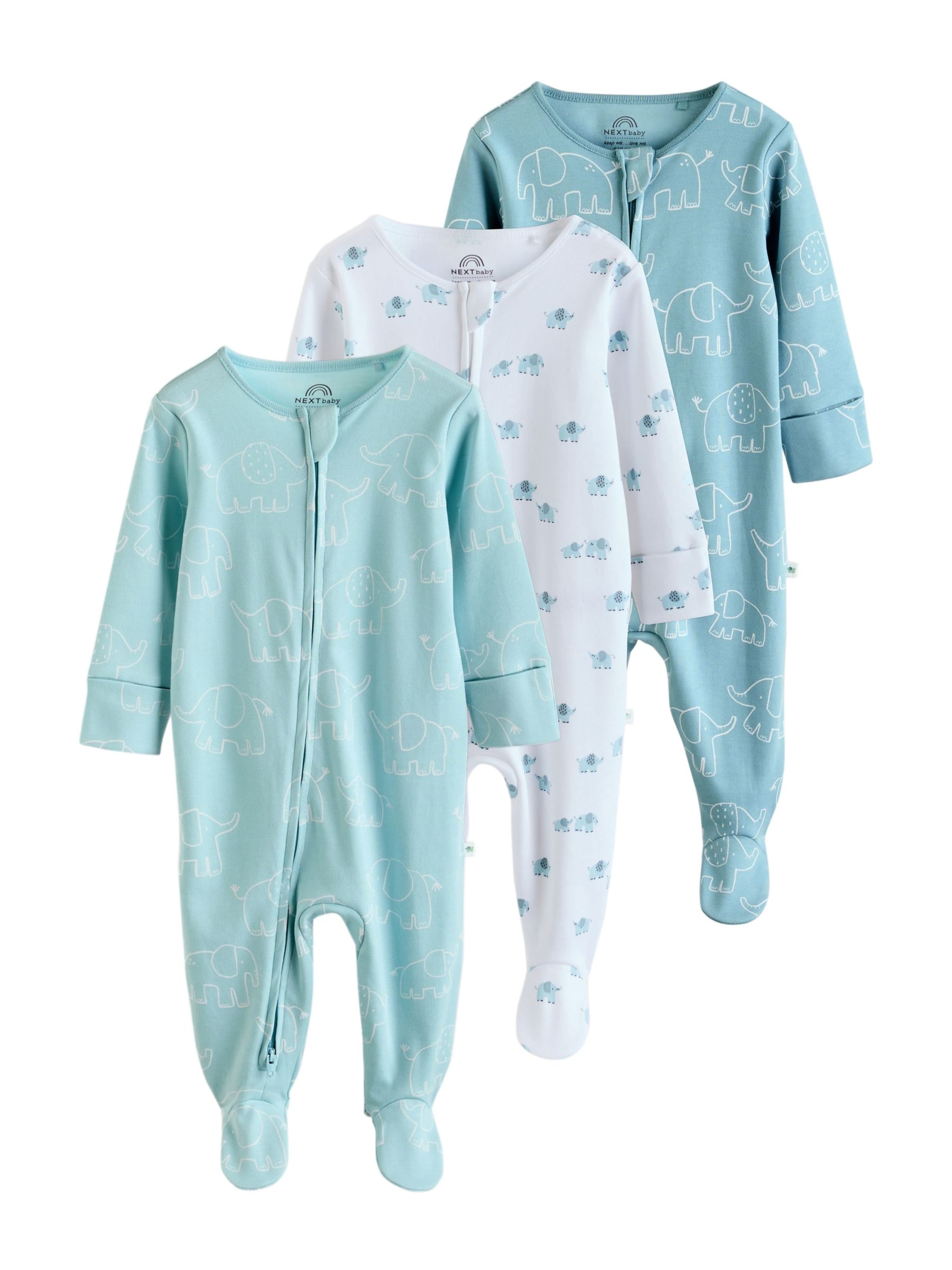 Next Комплект пижама в синьо: отпред