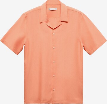 MANGO MAN Regular fit Skjorta 'Malagan' i orange: framsida