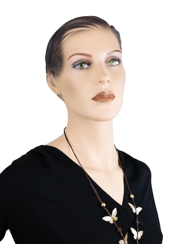 COLLEZIONE ALESSANDRO Necklace 'Butterfly' in Brown