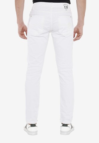 CIPO & BAXX Slimfit Jeans in Weiß