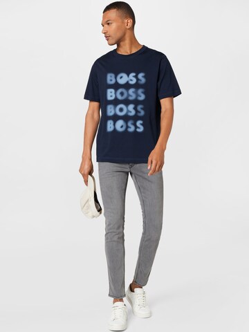 T-Shirt 'Teetrury' BOSS Orange en bleu