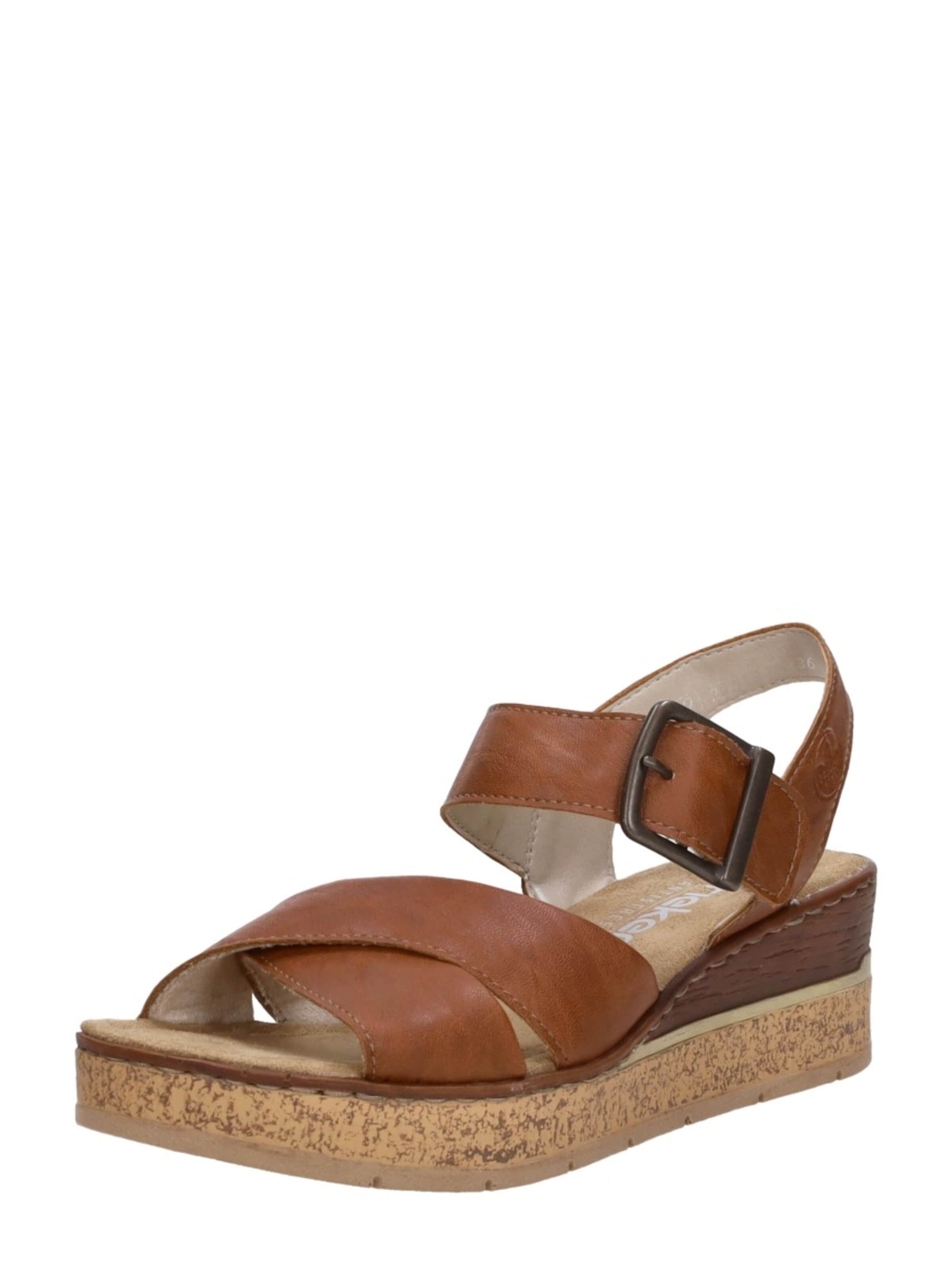 Rieker Sandal 'Sandalen Hak' in Brown: front