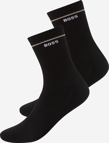 BOSS Socks 'QS Iconic' in Black: front