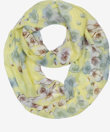 Cassandra Accessoires Tube Scarf 'Flower' in Yellow: front