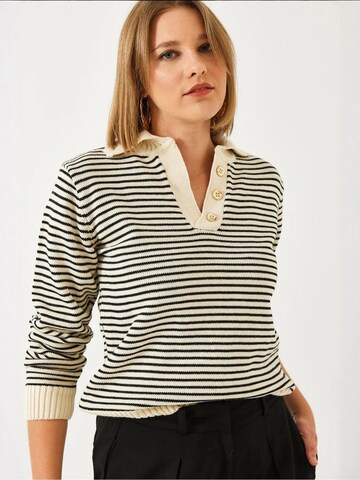 Pull-over 'Pullover' Bianco Lucci en mélange de couleurs