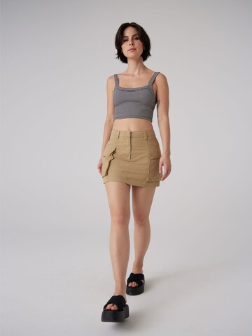 A LOT LESS Skirt 'Sila' in Beige: front