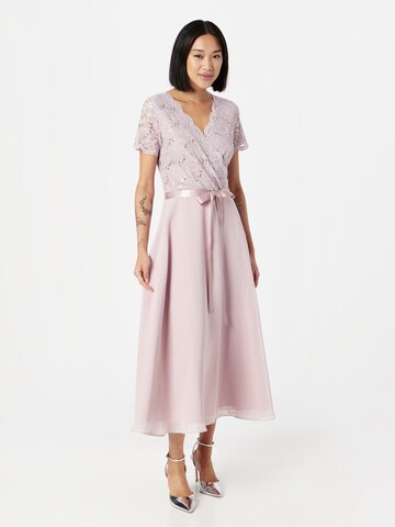 Robe de soirée SWING en rose : devant