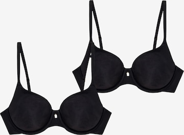 TRIUMPH T-shirt BH ' Body Make-Up Essentials ' in Zwart: voorkant