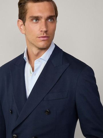 Hackett London Regular Fit Sakko 'Peak' in Blau