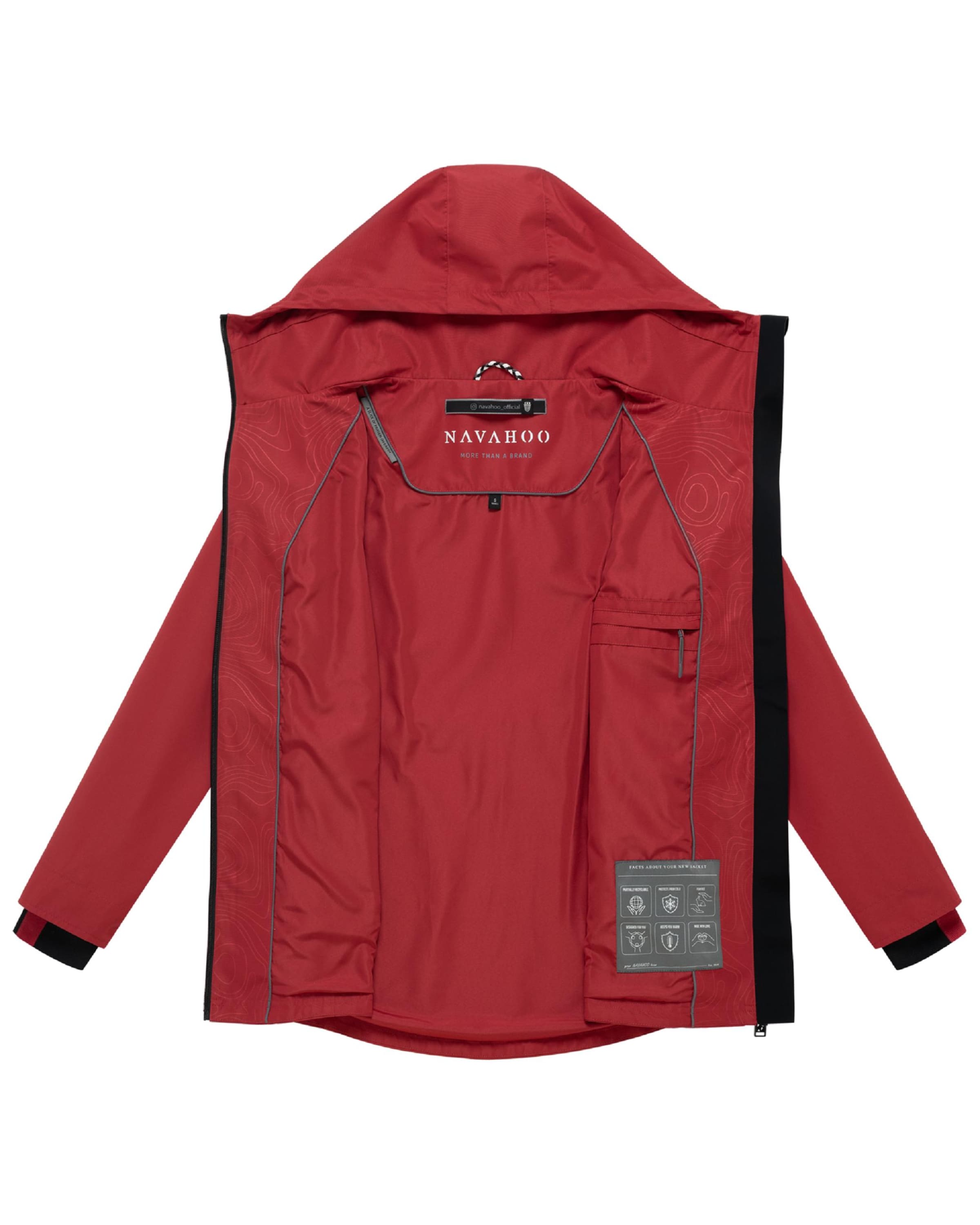 Parka mi-saison 'Blumentanz 14' NAVAHOO en rouge