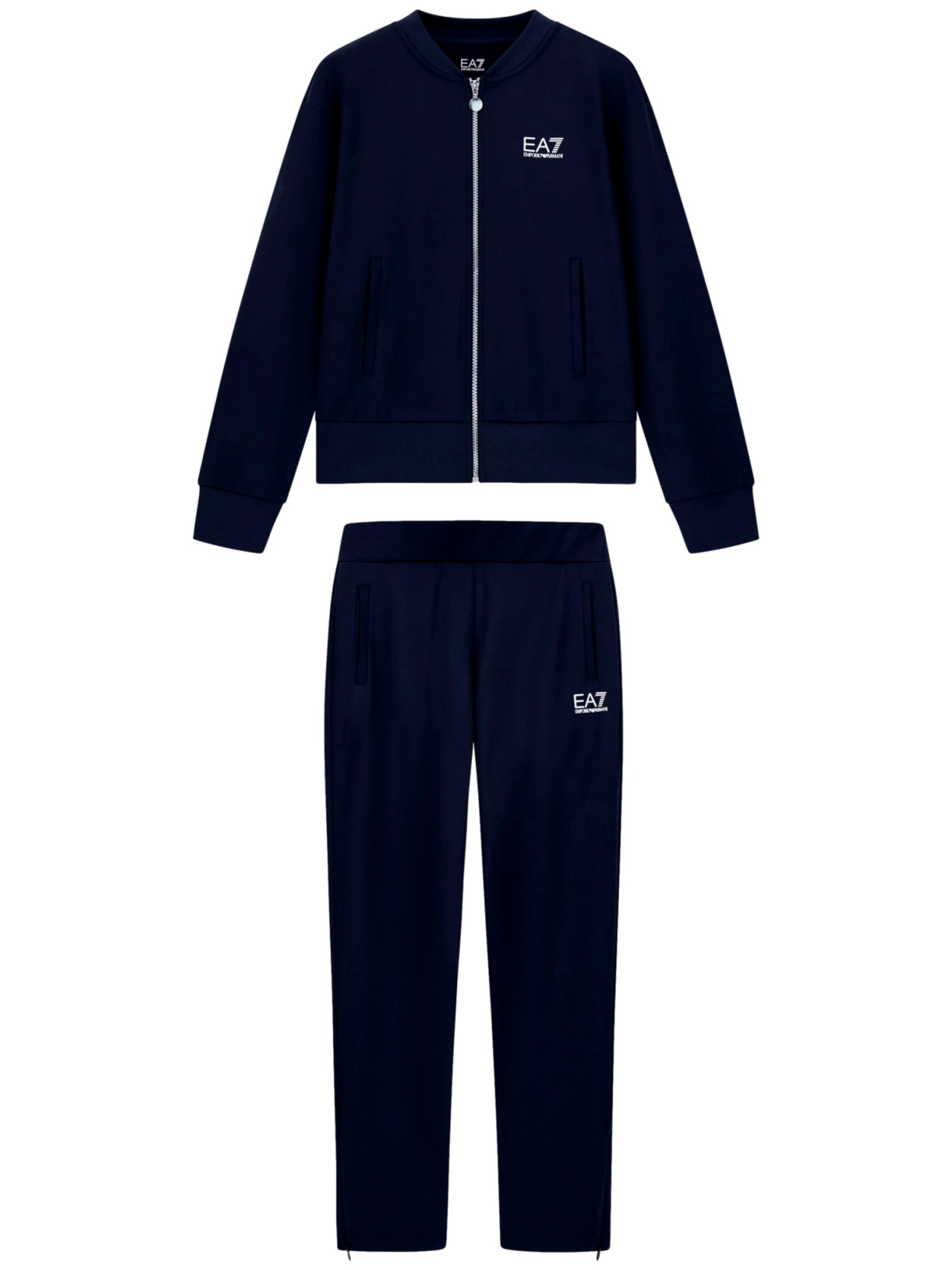 Tuta da jogging di EA7 Emporio Armani in blu: frontale