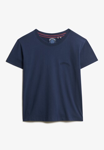 T-shirt 'Essential' Superdry en bleu : devant