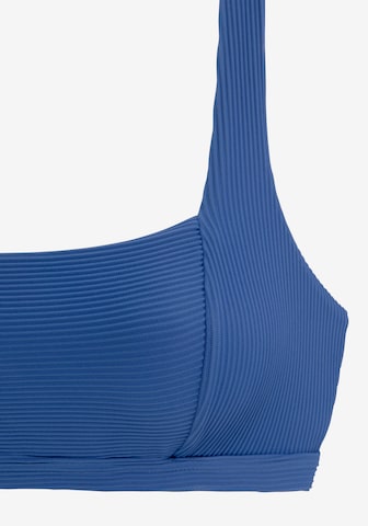 SUNSEEKER T-shirt Bikini Top in Blue
