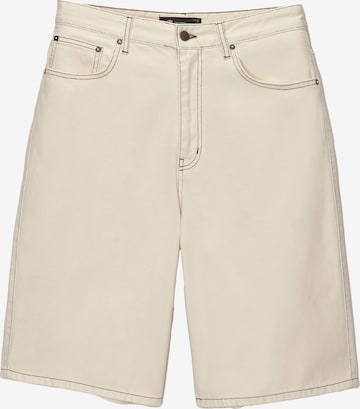 Jeans de la Pull&Bear pe bej: față