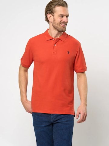 U.S. POLO ASSN. Regular Fit Poloshirt 'Alfred' in Braun: Vorderseite