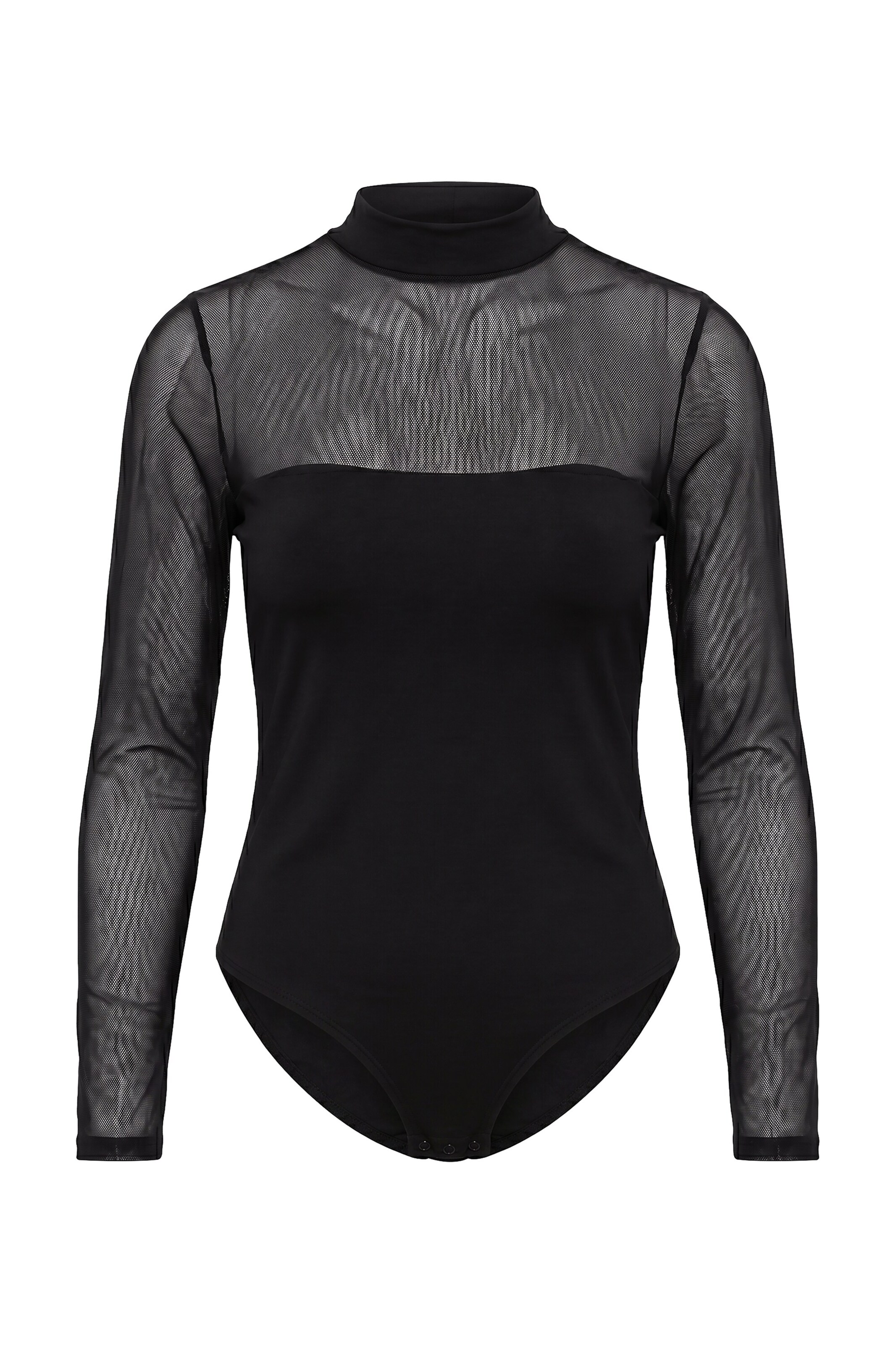 Ulla Popken Shirt in Zwart: voorkant