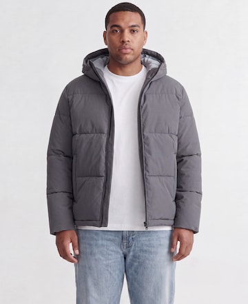 Jack & Jones Plus Kurtka zimowa 'JJGALAXY' w kolorze szary: przód