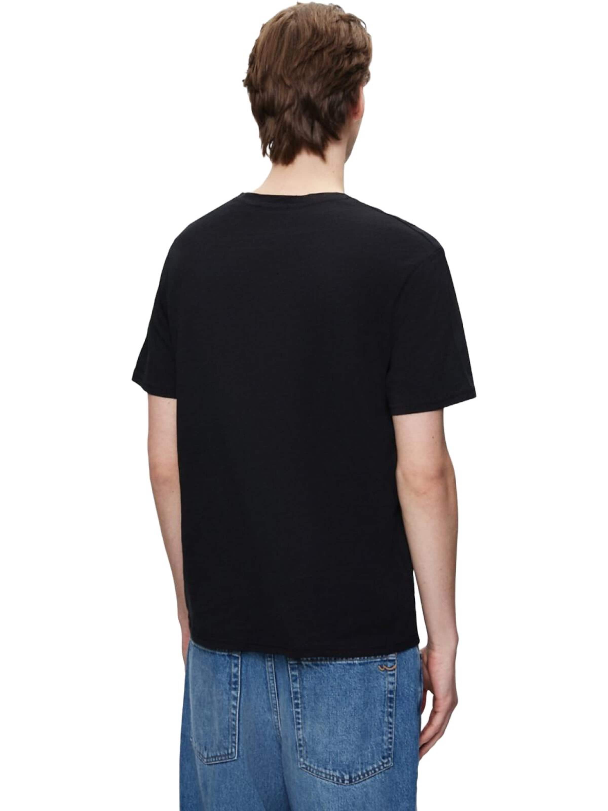 LTB Jeans - Camiseta 'LTB Jeans Herren Slub T-Shirt' en negro