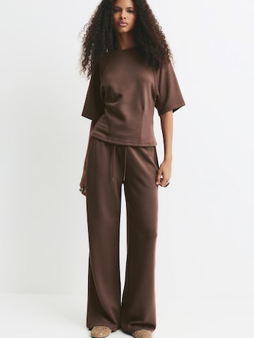 Pull&Bear Majica | rjava barva: sprednja stran