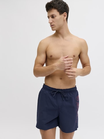 JACK & JONES Swimming shorts 'Jack & Jones Heren Zwemshort JPSTMAUI WAVE Logo Effen' in Blue