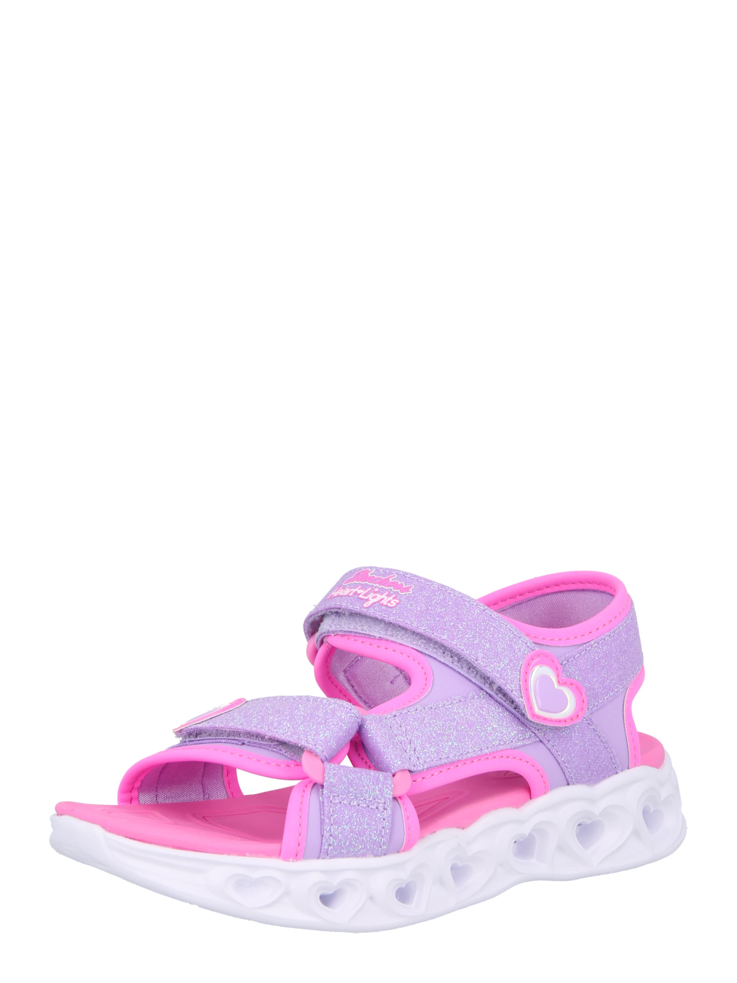 SKECHERS Sandaal 'HEART LIGHTS', värv lilla: eest vaates