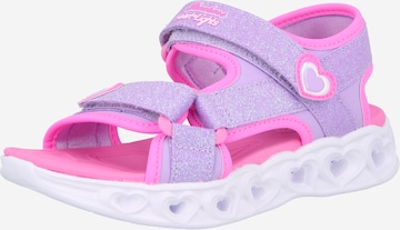 SKECHERS Сандали 'HEART LIGHTS' в лилав: отпред