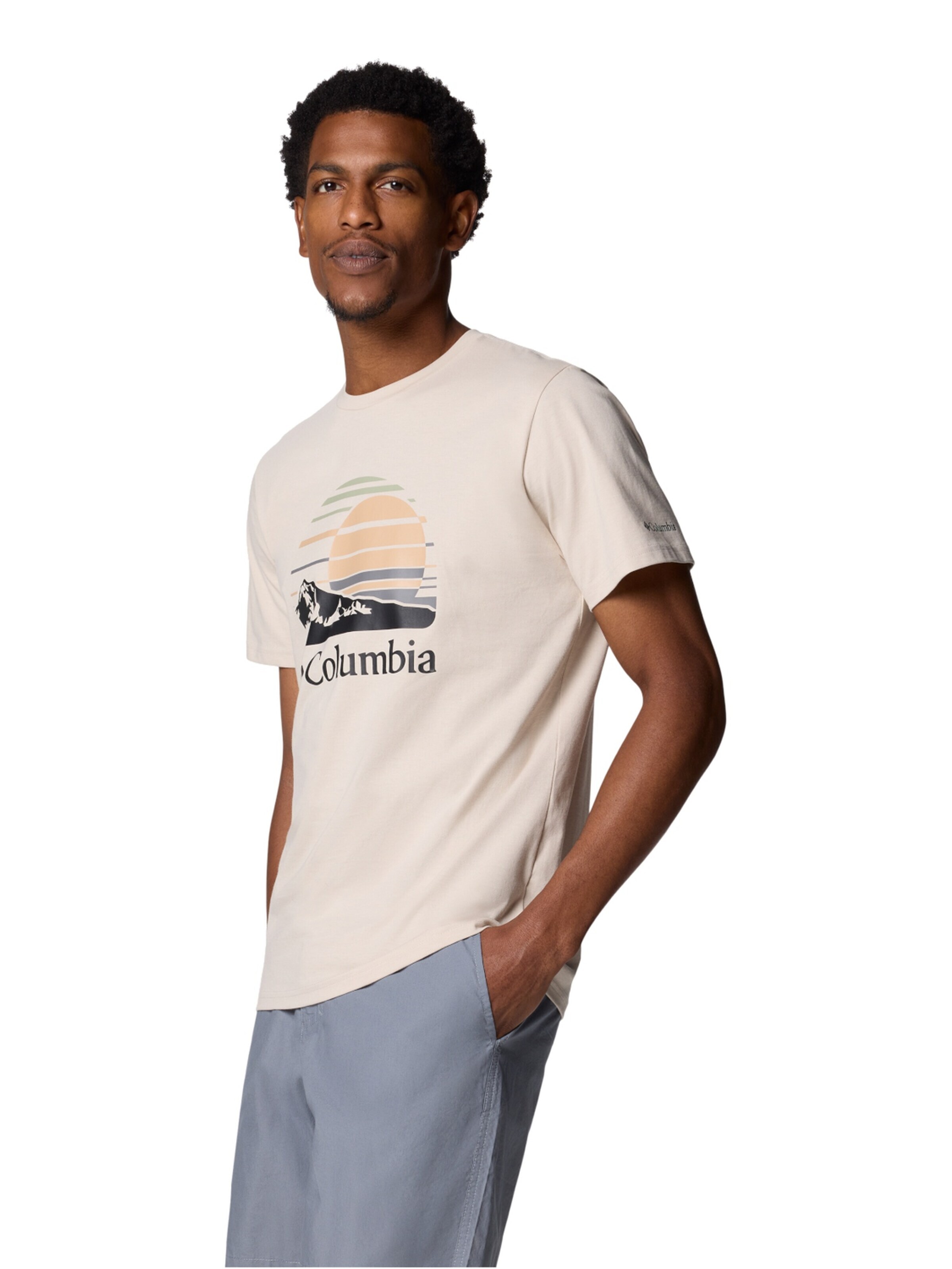 T-Shirt 'Columbia Path Lake II Graphic' COLUMBIA en beige