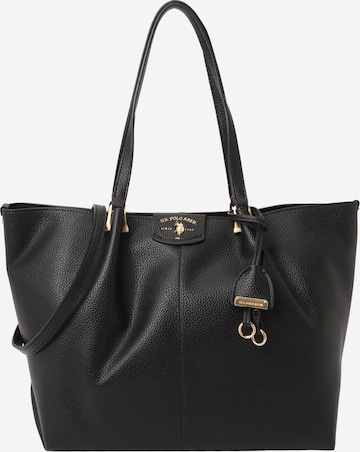 juoda U.S. POLO ASSN. Pirkinių krepšys: priekis