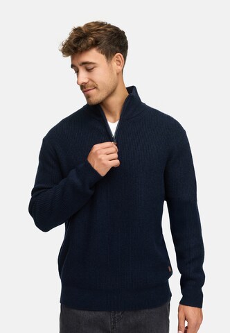 INDICODE JEANS Trui 'INPeace' in Blauw: voorkant
